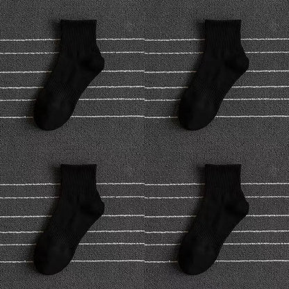 10/20 Pairs Neutral Solid Color Round Neck Socks Spring Summer Sweat Absorbing Breathable Soft Comfortable Couple Sports Socks