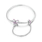Original 925 Sterling Silver Charm Bracelets Heart Clip Bead Snake Chain Bracelet Fit Charms Beads Diy For Woman Fine Jewelry