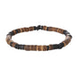 Coconut Wood Beaded Bracelet Eiastic Turquoise Stone Bead Bracelets for Men and Women Handmade Stacking Wooden Stretch Bracelets