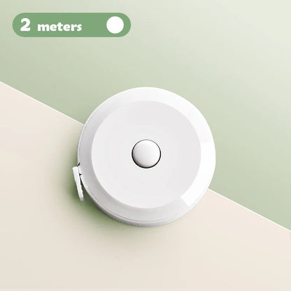 2 Meter Soft Tape Measure Scale Body Sewing Flexible Tailor Ruler Centimeter Inch Portable Retractable Self-Lock Measuring Tape