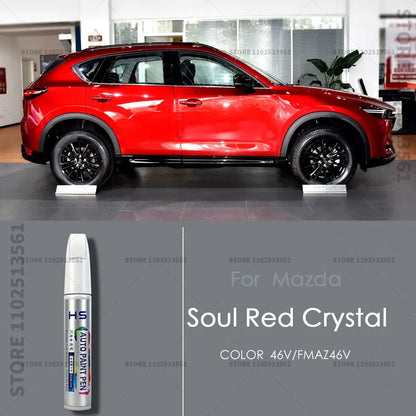 For Mazda CX3 Paint Repair Pen Touch Up Scratch Remover DIY Car Accessories White 34K Blue 42M 	41B Black 16W 38A Gold Gray 46G
