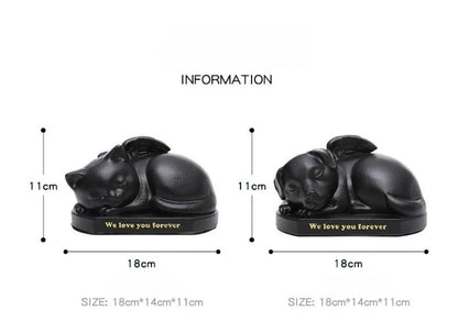Kitten Puppy Cremation Funeral Box Pet Angel Urn Dog Cat Pet Memorial Ashes