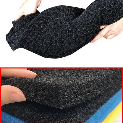 15 25 35 50ppi Aquarium Biochemical Cotton Filter Practical Aquarium Pond Foam Sponge Filter Black Multi-size Aquarium Supplies