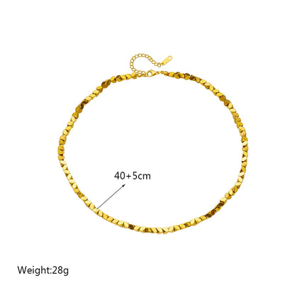 XIYANIKE 316L Stainless Steel Necklace for Women Gold Color New Trends Exquisite Chic Charming Birthday Fashion Jewelry Collier