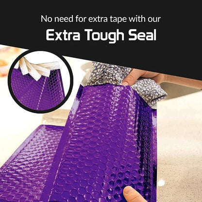 100Pcs Packaging Shipping Bag Self Seal Purple Waterproof Courier Bags Bubble Mailers Padded Bubble Envelopes Bag shipping bags
