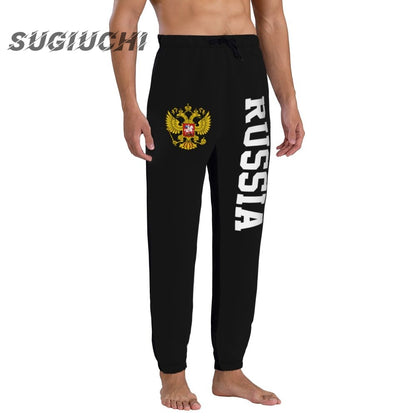 Russia Country Flag Men's sweatpants mens pants joggers jumpsuit track sweat fitness fleece tactical casual
