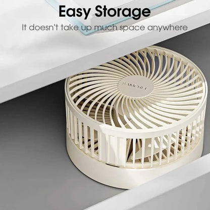 New USB Desk Fan with On/Off Switch Button Quiet Portable Cooling Fan for Office Bedroom Powerful Airflow Easy Control USB Power