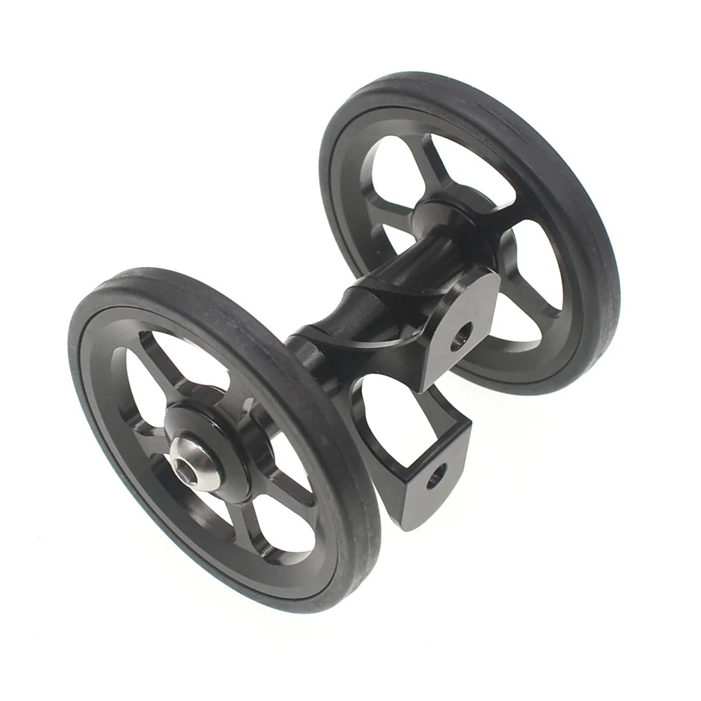 TWTOPSE Bike Easywheel Mudguard Fender Wheel For Brompton Folding Bicycle Mud Guard Wheel Double AL7075 CNC A C Line 77g 60mm