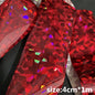 50/100cm Fish Scale Chameleon Nails Metal Nail Art Foil Fish Lure Transfer Decals Wraps Stickers Laser Manicure Decorations