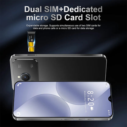 New Smartphone 5G Ai For 17 Pro Max 7.3HD 22G+2TB Mobile Phones Android Dual Sim 7800mAh Unlocked Cell Phone Global Version