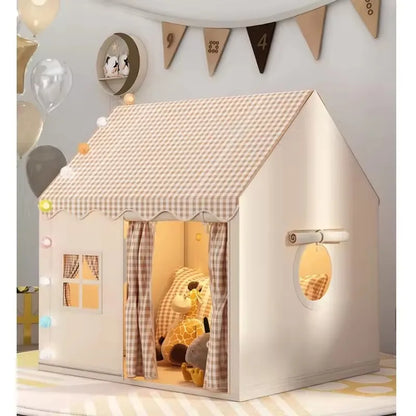 Large Kids Toddler Play Tent Indoor Outdoor - Foldable Pop Up Playhouse with Mesh Windows Safe Non-Toxic for Boys Girls