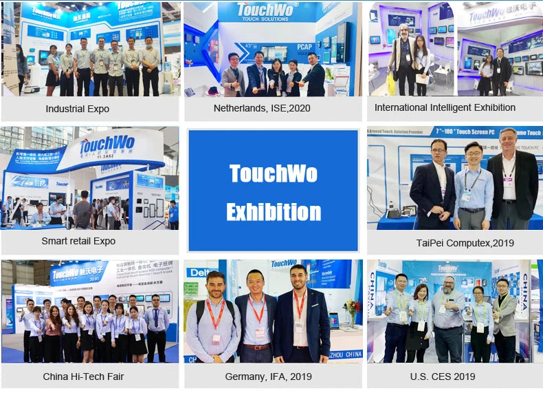 TouchWo 15.6 21.5 23.8 Inch Wall Mount Touch Screen AIO Computer Touchscreen Self Service Checkout Ordering Ticket Payment Kiosk