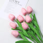 20pcs/3pc/5pc/10pc Bouquet Silicone Artificial Tulip Wedding Home Decoration Bouquet with Stems for Home Wedding Decoration