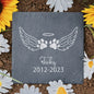 Personalized Pet Memorial Stone Custom Dogs Name of Death Personalized Pet Loss Gifts Dog Grave Marker Plaque Tombstone Custom