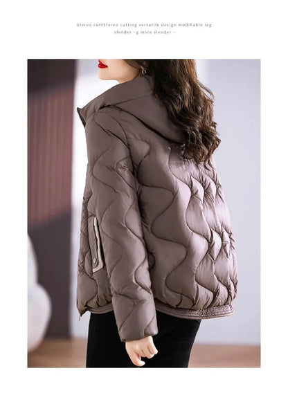 Hooded Parkas Women Winter 4XL Korean Fashion All-match Coats Thicken Keep Warm Streetwear Cold Wear Casual Female Outwear Ins