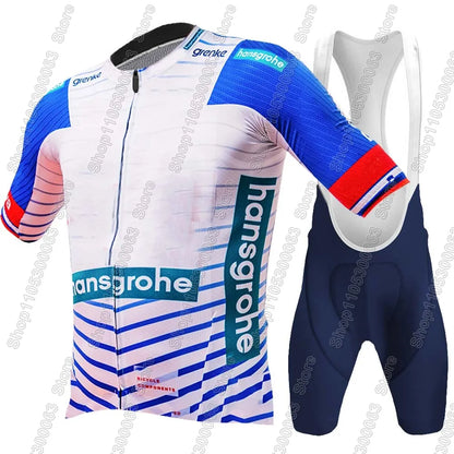 Boraful Hansgrohe 2026 Primož Roglič Cycling Jersey Set Slovenia Clothing Men's Kit Road Bike Shirts Suit Bicycle Bib Shorts M