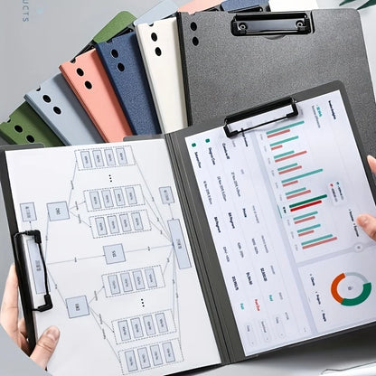 A4 Folders Board Test Paper Folder Data Storage Bag File Storage Documents Organizer Clipboard With Cover For Student Stationery