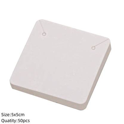50/100Pcs 5x4cm Earring Cards Cardboard Labels DIY Jewelry Display Stand Holder Small Businesses Selling Packaging Supplies