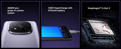 NEW Global Version Xiaomi Redmi Note 14 Pro Plus 5G Smartphone Snapdragon® 7s Gen 3 NFC 6.67” AMOLED 120Hz 5110mAh 120W Fast Charging 200MP