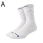 1Pair Professional basketball socks thickened towel bottom game training sports socks ankle protection non-slip socks
