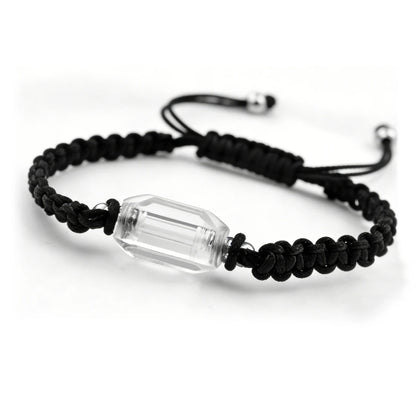 Acrylic Vial Bracelets Cremation Jewelry Urn Bracelet Bangle Rope Handmade Bracelet Adjustable Memorial Keepsakes for Loved Ones