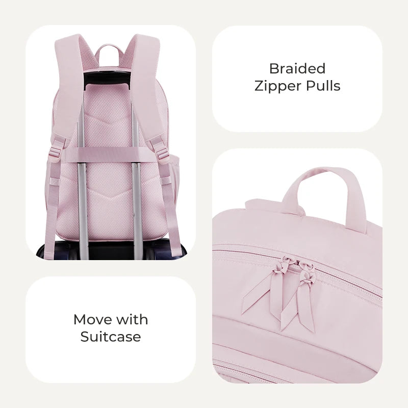 BAGSMART Laptop Backpack Large Capacity Women Casual Travel Bag College School Backpack For Boys Girls