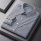 Men Formal Shirt Long Sleeve Office Solid Color Fashion Business Pocket Social Office Blue White Shirts Men's Clothing S-5XL