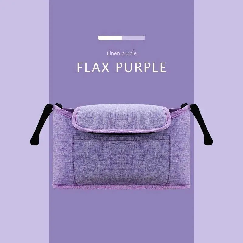 Stroller Bag Baby Diaper Mummy Bag Large Capacity Stroller Organizer Cup Holder Feeding Bottle Stroller Accessories Hanging Bag