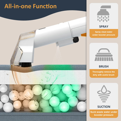 Spot Cleaner 400W-750W 9/15KPa Handheld Carpet Cleaner for Sofa Curtain Spray Suction Integrated Machine Household Clean Machine