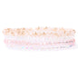 4Pcs/set Shinning Crystal Beads Elastic Bracelet Bohemian Faceted Colorful Crystal Glass Beaded Bracelet Bangles Set For Women