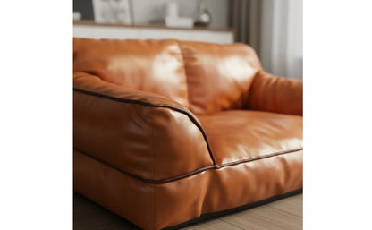 Leather Pet Sofa Bed Removable and Cleanable Cat Sofa for Small Dogs