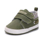 Infant Babies Boys Girls Shoes Soft Sole Canvas Solid Footwear For Newborns Toddler Crib Moccasins Letter Print Anti-Slip Shoes