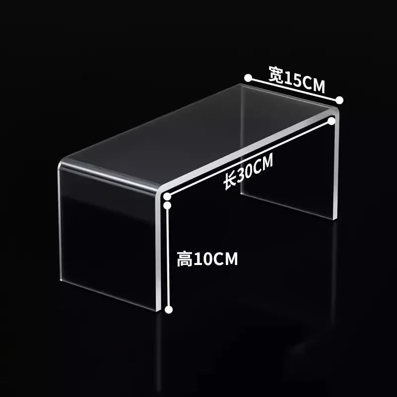 5mm Thick Acrylic Clear Storage Rack Desktop Display Cosmetics Storage Table Elevated Partition Board Toy Perfume Storage Rack