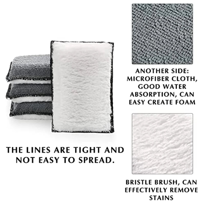 2-10Pcs Auto Detailing Tools Soft Double Side Microfiber Scrubbing Sponge Car Leather Cleaning Microfiber Towel Wax Sponge