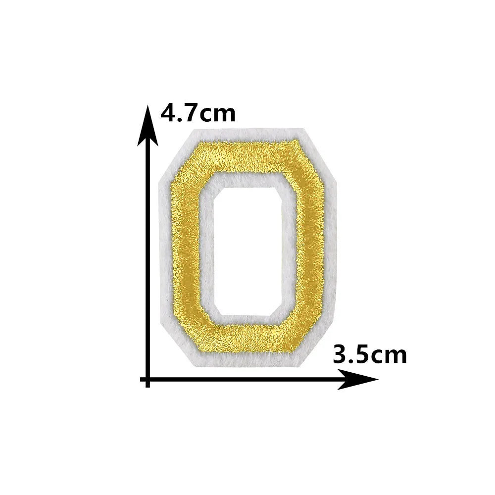 26 English gold letters Hot-melt adhesive ironing embroidery Patch DIY sewing decorative clothes patch