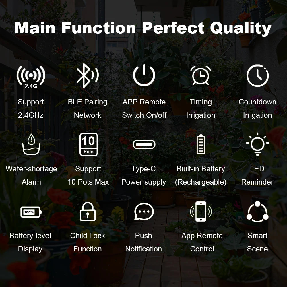 WiFi Smart Life Automatic Drip Irrigation System Kit Garden Irrigation Controller Plant Phone APP Control Watering Timer Device