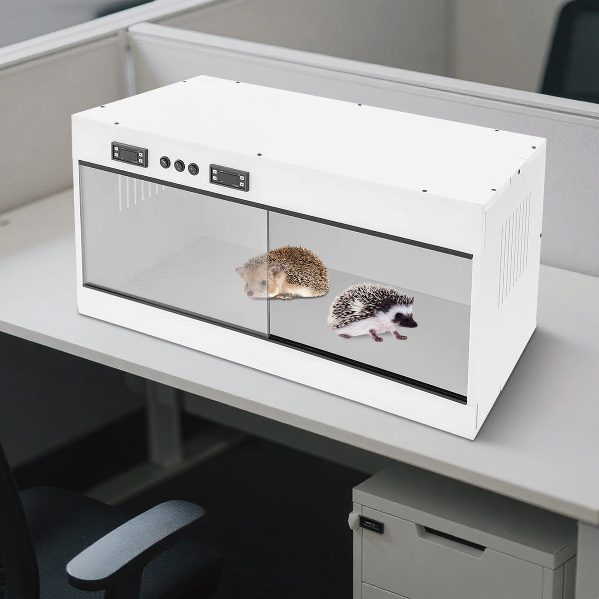 Reptile Pet Feeding Box Reptile Lounge Habitat with Intelligent Thermostat 220V Reptiles Breeding Box LCD Screen