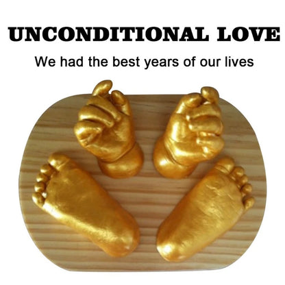 DIY Baby Plaster Mold 3D Hand Foot Print Mold for Baby Souvenir Hand Casting Kit Couples Wedding Accessories Home Decor Gifts