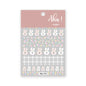 White Bloom Translucent Hollow Butterfly Heart Nail Sticker Press on Nails Decals Hollow Heart Star Moon Shape Sticker Sliders
