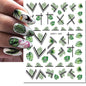 3d Nail Art Decals Elegant White RoyalBlue Roses Flowers Adhesive Sliders Nail Stickers Decoration For Nail Manicure