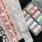 10Rolls Halloween  Flower Plaid Angel Marble  Bow Nail Foils Transfer Paper  Nail Art Stickers   Decal  Nails Decoration