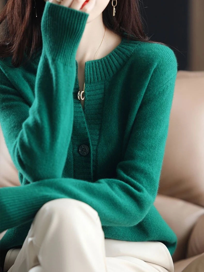 Cardigans Woman Knitted Winter 2025 Trend Fashion Tops Cardigan For Women Sweater Vintage High Quality Sweaters Korean Style