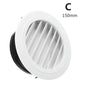 4 Types White Air Vent Extract Valve Grille Air Circulation Vents Cover 100/150mm Round Ducting Ventilation Cover Various Shapes