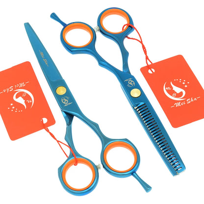 Meisha 5.5 inch Professional Hair Cutting Thinning Styling Tool Japan 440c Hairdressing Scissors Set Hair Salon Shears A0027A