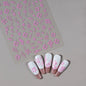 5D Hibiscus Flower Nail Embossed Sticker Lace Flower White Pink Petal Floral Self Adhesive Nail Art Slider DIY Elegant Romantic