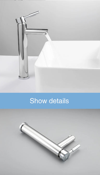 ULA G1/2 Basin Faucet Waterfall Bathroom Sink Faucet Hot Cold Water Mixer Tap Deck Mounted Bathroom Tap Crane Washbasin Tap