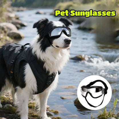Wind Resistant Waterproof Pet Eye Protection Goggles Lightweight Cute Decor Glasses for Dogs & Maine Coon Cats Bike Car Travel