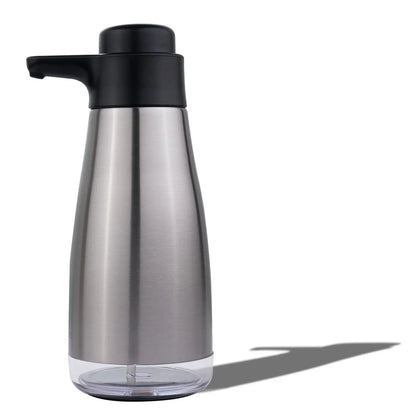 AIKE Stainless Steel Manual Soap Dispenser Pumps Liquid Soap Dispenser For Kitchen Dish Cleaning 450ML Hand Soap Dispenser
