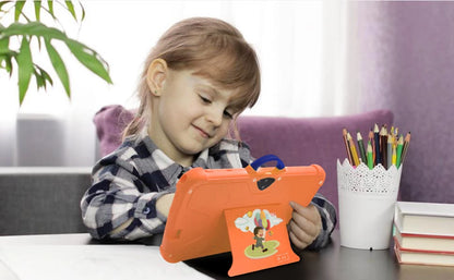 New 7 Inch Android 13 Learning Education Kids Tablets Quad Core 4GB RAM 64GB ROM Cheap Simple Children's Favorite Tablet Pc