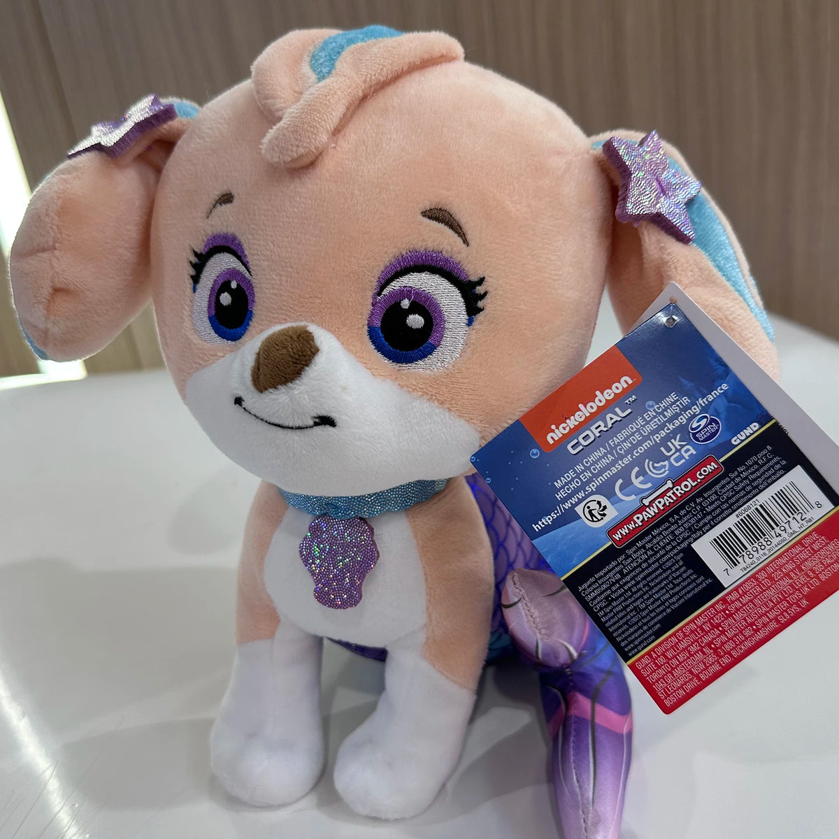 Genuine PAW Patrol Coral Plush Official Toy Cartoon Stuffed Animal for Ages 2 and Up 9‘’ 22.9cm Children Birthday Christmas Gift